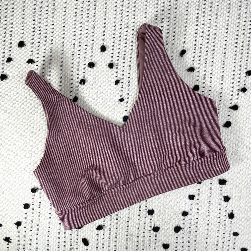 CORE 10 Heather Purple Sports Lounge Bra S